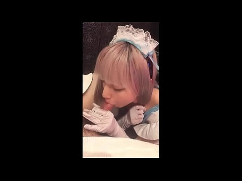 ❤️ Idolo giapponese [mayuka], costume da cameriera francese, parte 1, pompino e masturbazione con lozione ☑ Porno à noi
